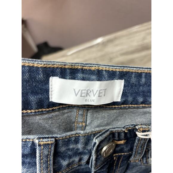 Vervet Womens Mom Jeans Size 24 Blue Erika Stretch New Distressed Medium Wash - Picture 16 of 16